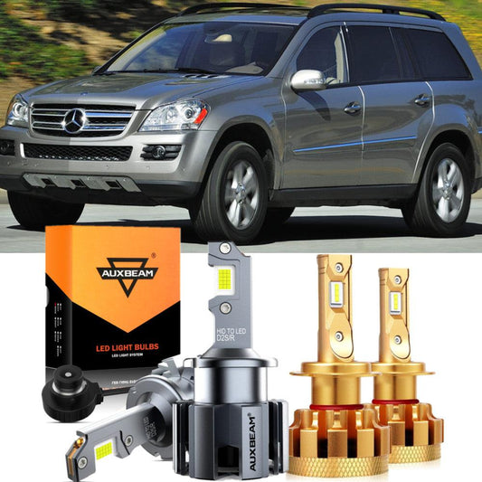 For 2007 Mercedes-Benz GL450 with HID headlamps LED Light Bulbs High Low Beam Bundle - Auxbeam  – éclairage LED auto