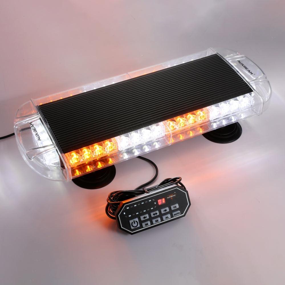 21.5" Rooftop Strobe Flashing Light Bar, 20 Flashing Modes Magnetic Mount Emergency Safety Warning Caution Beacon Lights