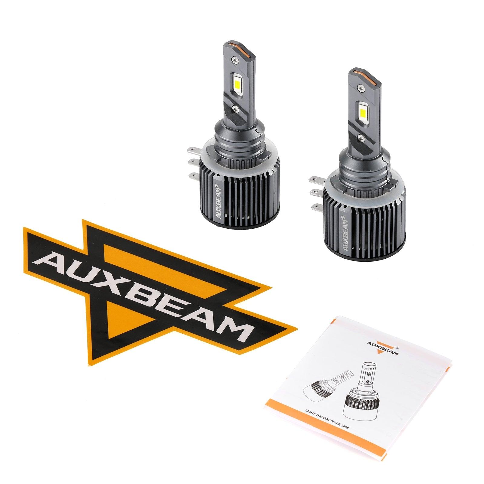 H15 LED Headlight Bulbs 70W 14000LM High Beam Daytime Running 6500K Cool White | 2 Bulbs - Auxbeam  – éclairage LED auto