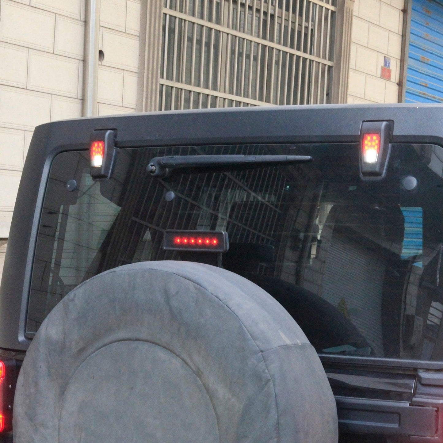 Feux de Plaque d'Immatriculation LED et Feux Hinge pour Jeep Wrangler JK 2007-2017