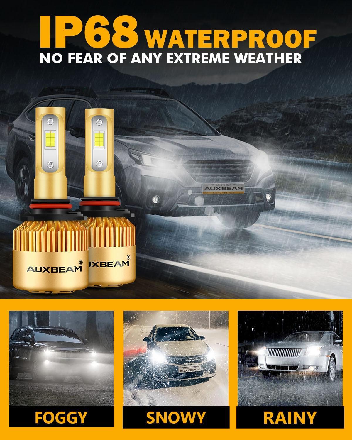 9005/HB3/H10 LED Headlight Bulbs 72W 10000LM S3 Series Fan Cooling 6500K Cool White | 2 bulbs