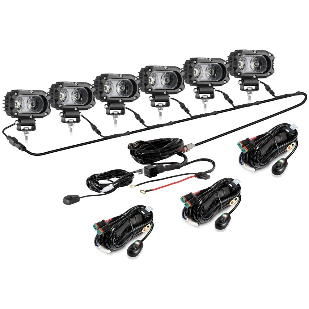 R4 Series 4 Inch 60W Lentille Corrugée 120° LED Pods