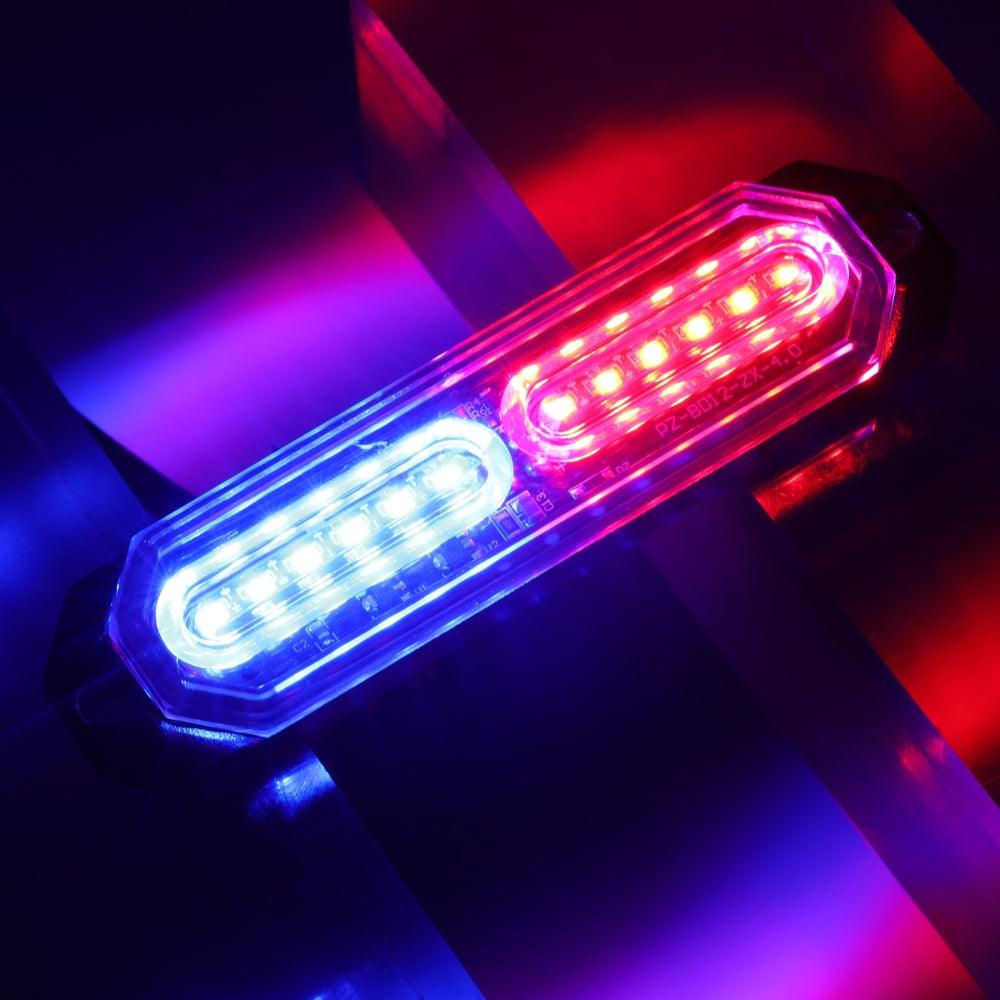 (4 قطع/مجموعة) 12 مصباح LED للطوارئ مثبت على السطح لمصابيح ستروب للشاحنات والمركبات والسيارات الرباعية والشاحنات الصغيرة 