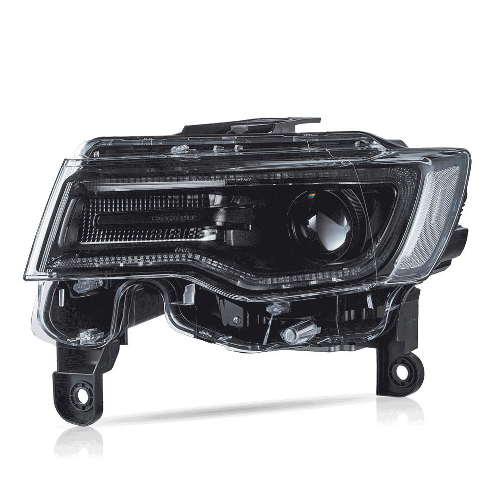 LED Headlight Assembly Full LED With Startup Animation/ Blue DRL For 2014-2022 Jeep Grand Cherokee (WK2）