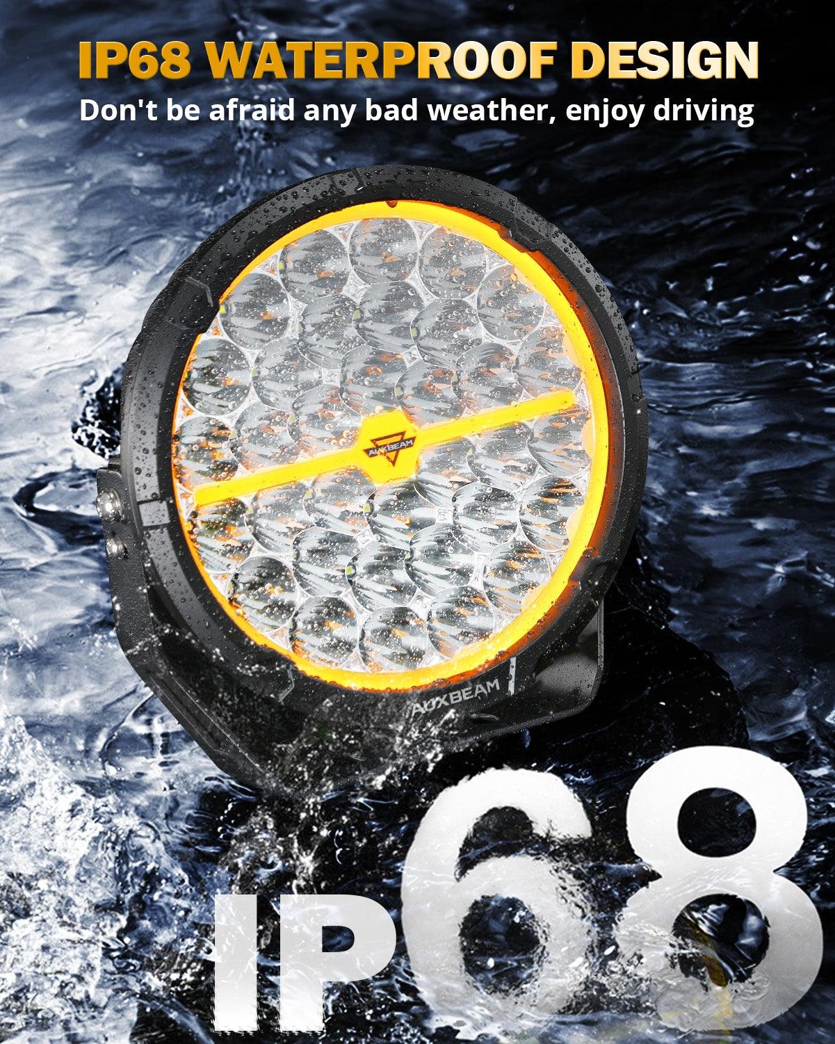 سلسلة RAY-L | مصابيح قيادة LED مزدوجة للطرق الوعرة، 9 بوصات، 318 واط، 34180 لومن