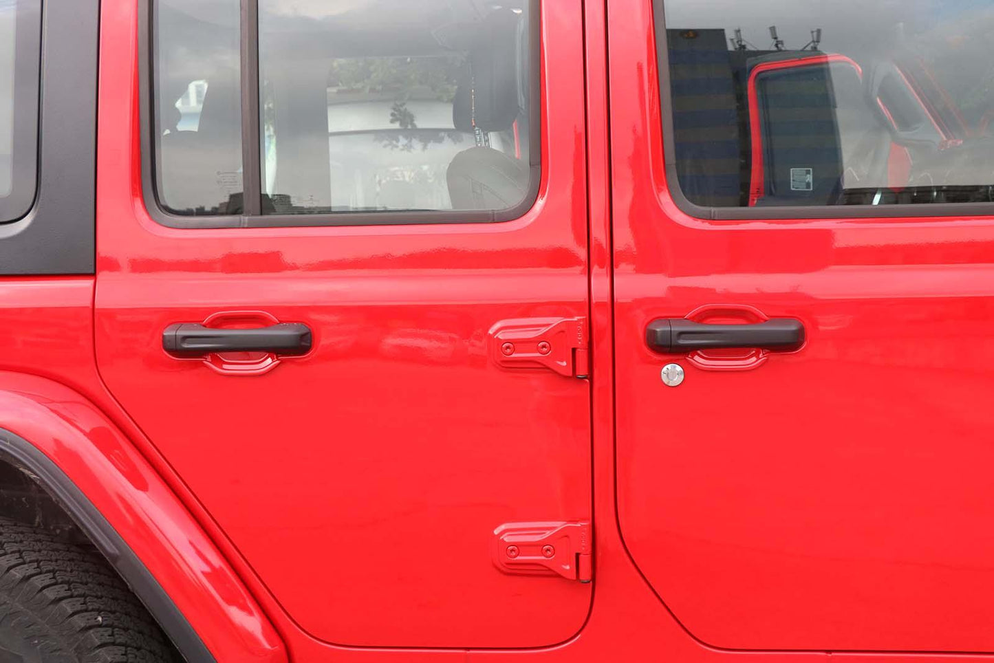 (5 قطع/مجموعة) غطاء حماية مقبض الباب الخارجي، غطاء حماية تجويف مقبض الباب لسيارة جيب رانجلر JL 2018-2022 