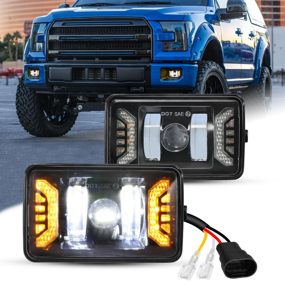 (2pcs/set) LED Fog Lights Assembly with DRL/ Turn Signal Lights for Ford F150 2015 2016 2017 2018 2019 2020