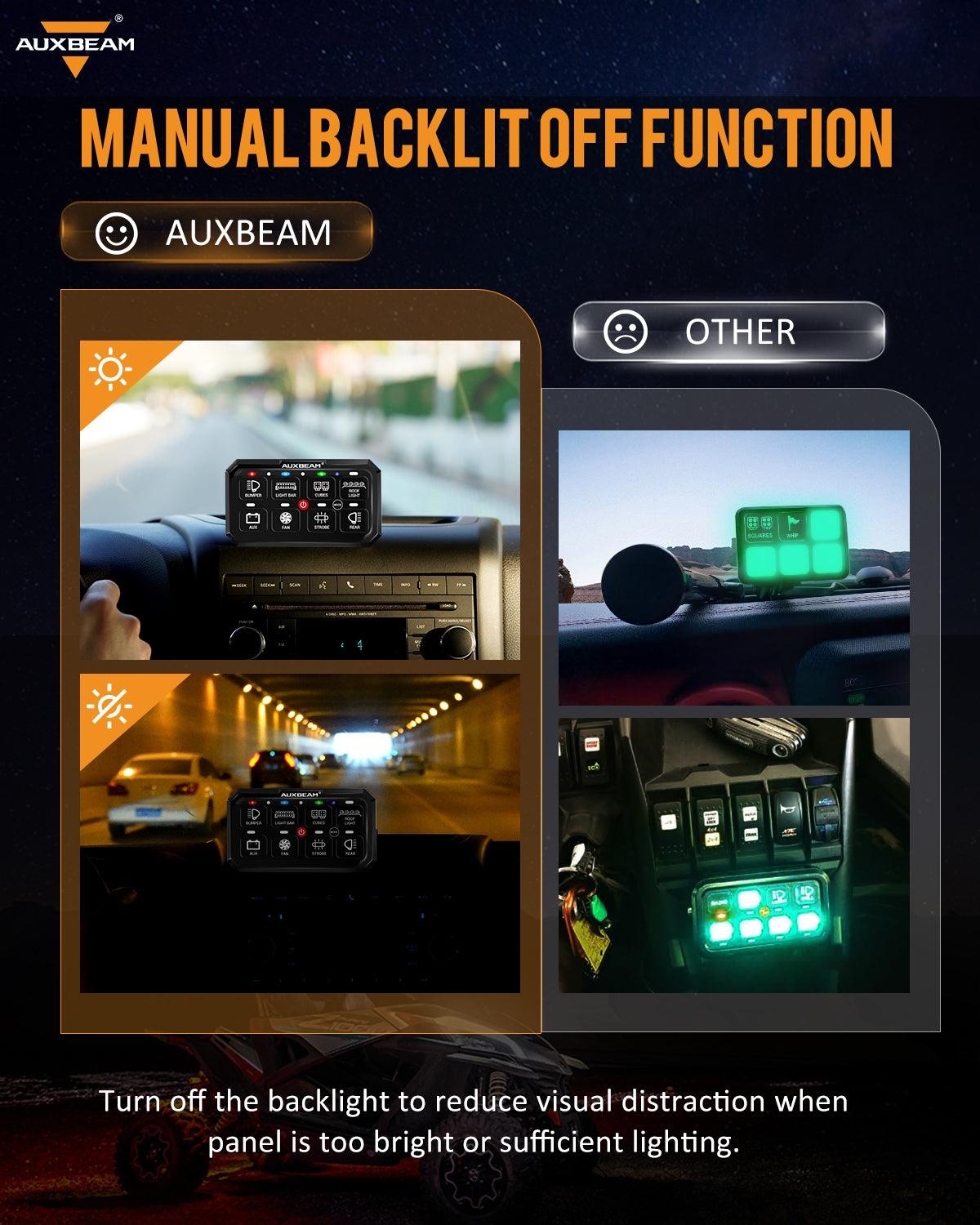 لوحة مفاتيح LED من سلسلة RGB 6/8/12 عصابة، وحدة تحكم في إضاءة الطرق الوعرة 