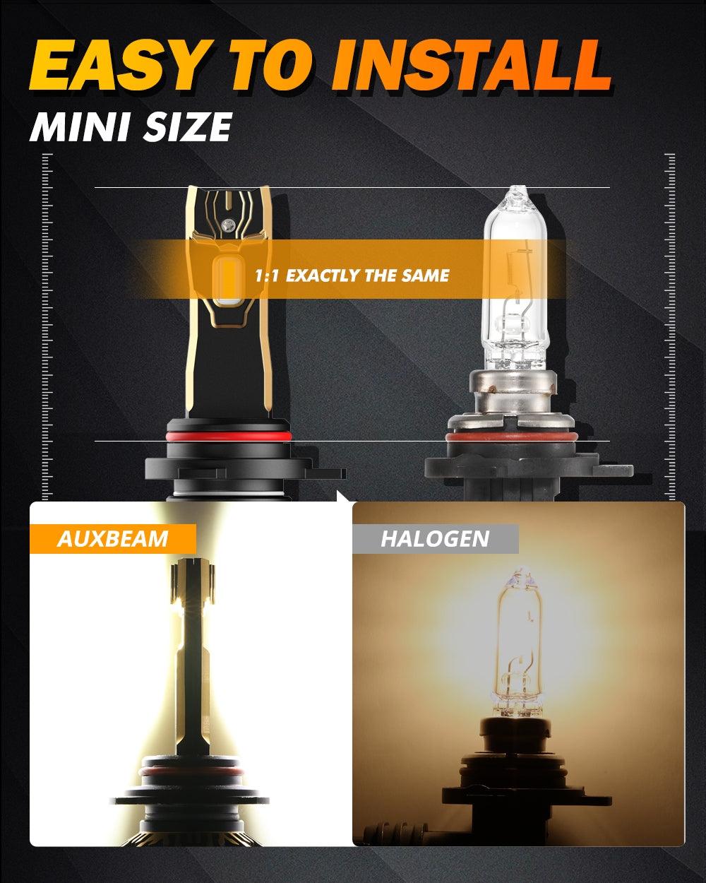 For 2013-2015 Ram 2500 (with projector-type headlights) 9005 9012 LED Headlight Bulbs Bundle - Auxbeam  – éclairage LED auto