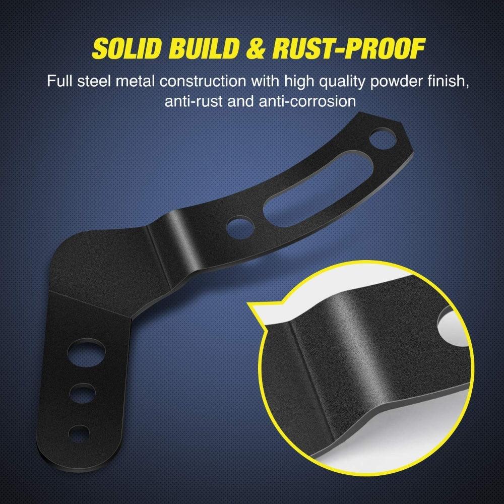 دعامة تثبيت شريط إضاءة LED مستقيم/منحني مقاس 30-32 بوصة مناسبة لطرازات UTV Polaris RZR XP1000 وRZR 900 S900 S1000 EPS 2013-2021 مع قفص التدحرج الأصلي فقط