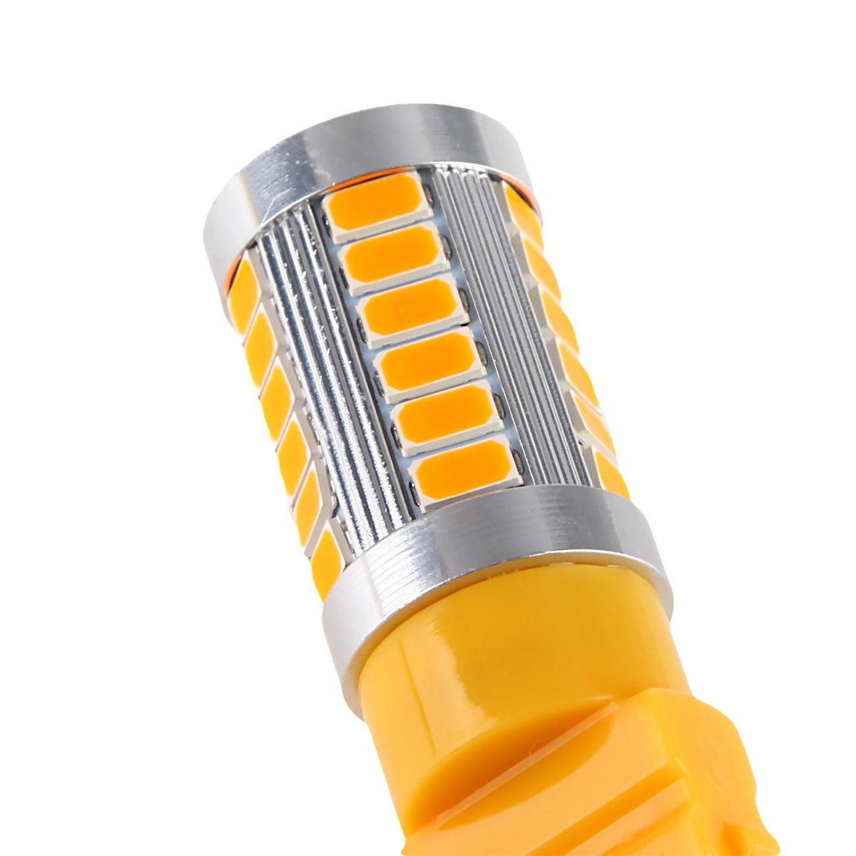 (قطعتان/مجموعة) 3157/3156 33 قطعة - LED 3020SMD كهرماني 8000LM LED ضوء الفرامل/الرجوع/الذيل/إشارة الانعطاف