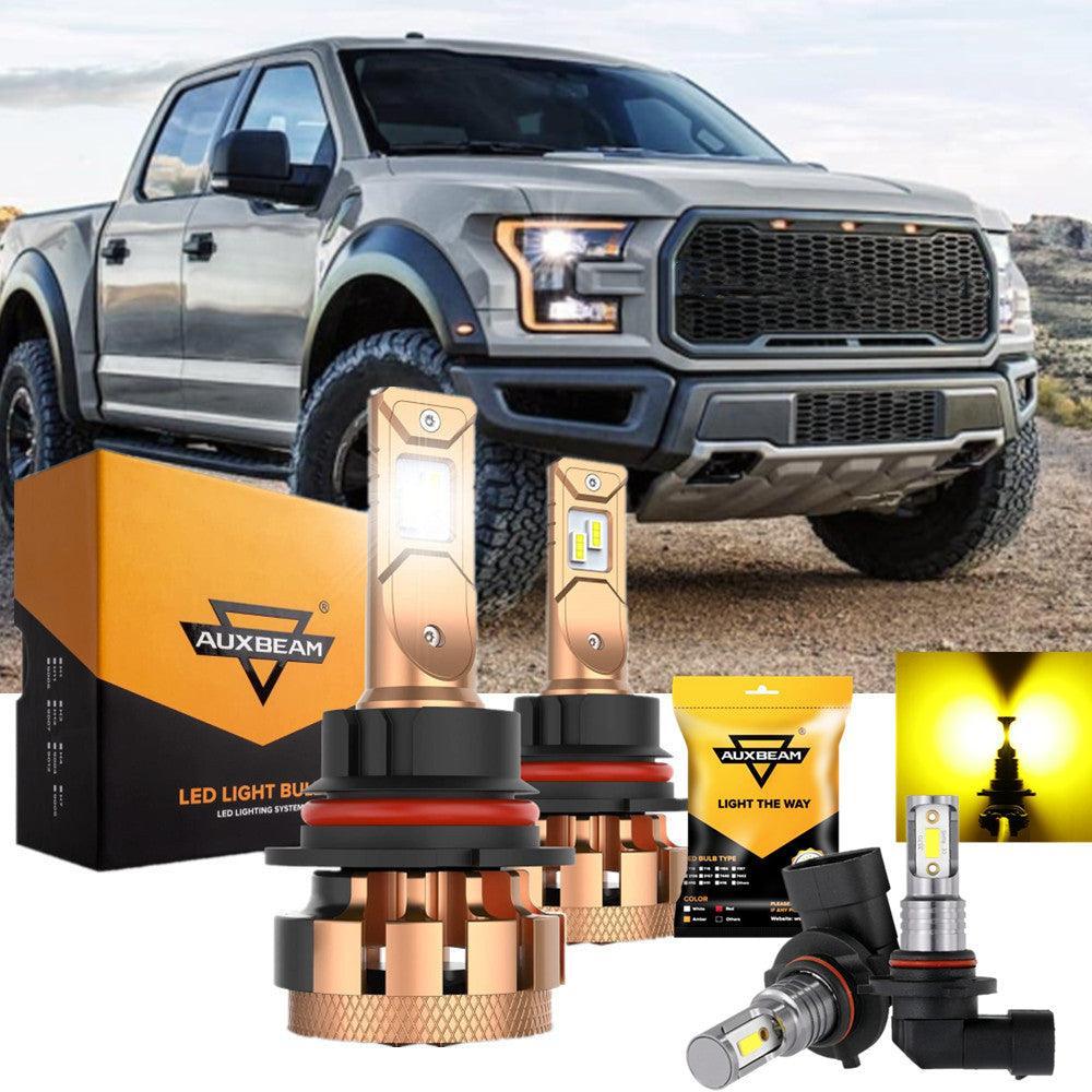 لسيارات فورد F150 F-16 Plus Series 9007 موديلات 2000-2003، مجموعة مصابيح LED مدمجة من Canbus، 14000 لومن، عالية الشعاع ومنخفضة الشعاع