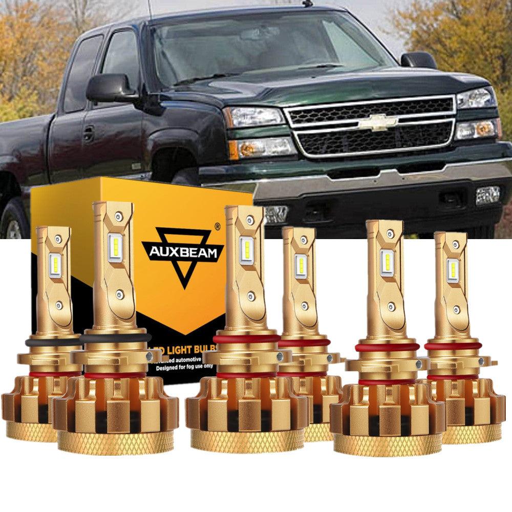 For 2007 Chevrolet Silverado 1500 HD Classic F-16 Plus Series Built-in Canbus Automotive Grade 14000LM LED Light Bulbs High Low Beam Bundle - Auxbeam  – éclairage LED auto