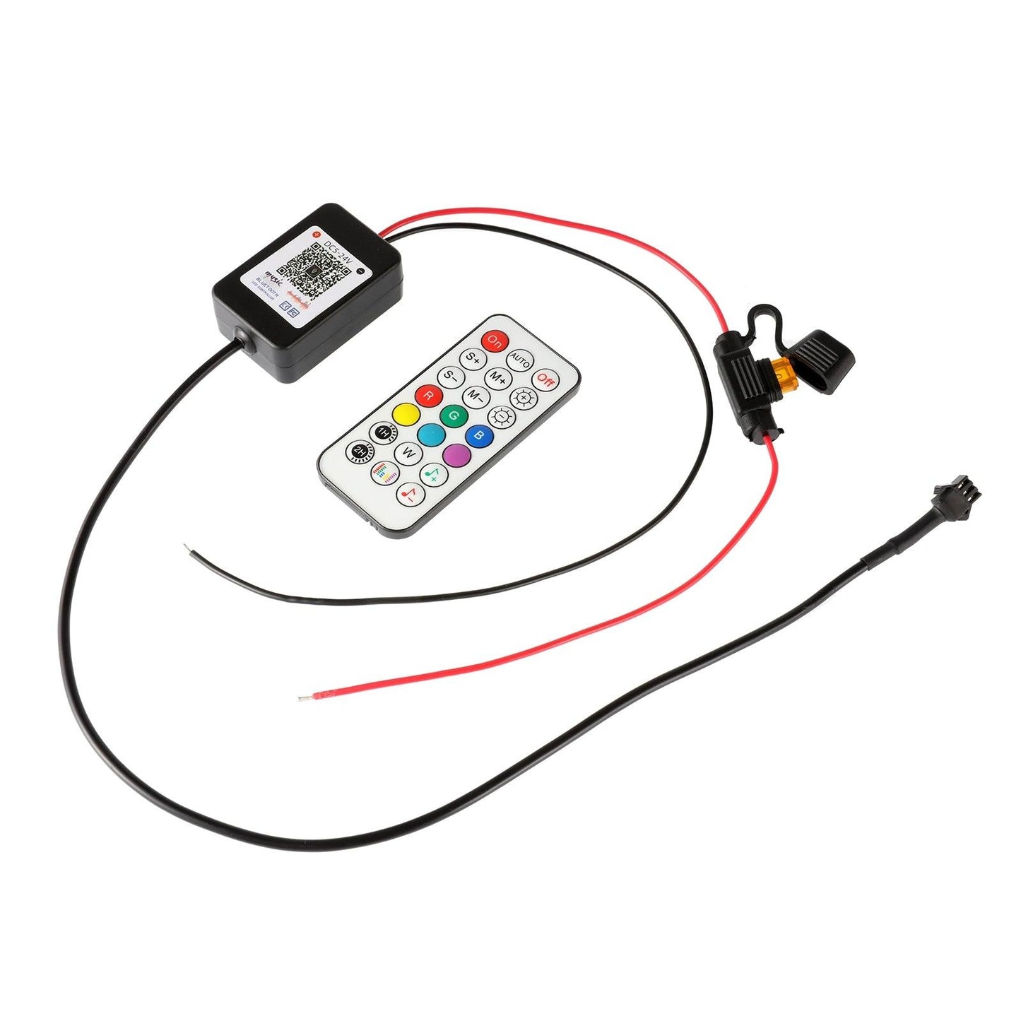 Magic Dream Color RGB Underglow Lights LED Strip Lights Kit with Bluetooth APP & Wireless Remote Control with Brake Light Function for ATV UTV