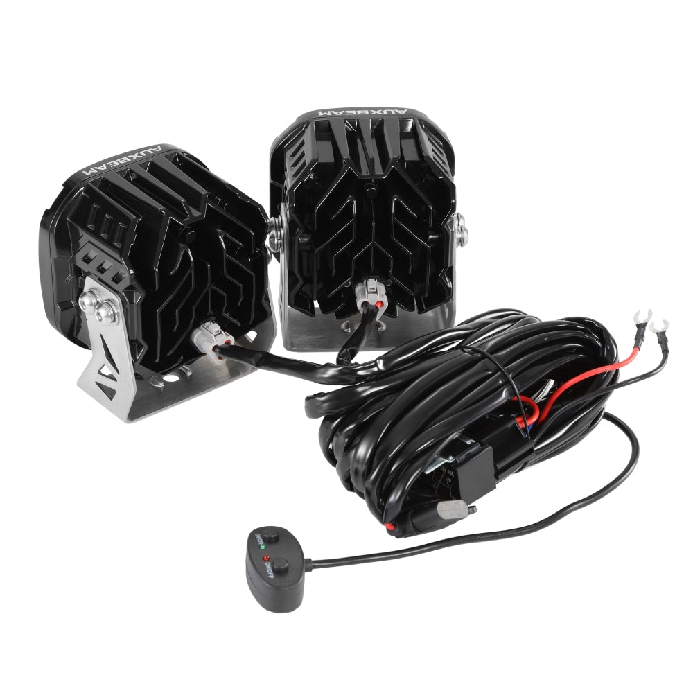 XP-ULTRA Series 4.5 Inch Spot Beam LED Pod Lights Off Road Lights with Amber Backlight