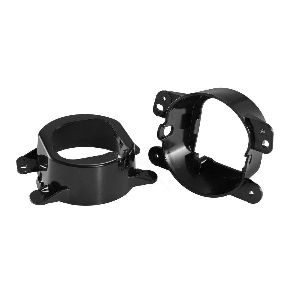 مصابيح ضباب LED مُحسّنة مقاس 4 بوصات مع حلقة هالة RGB وضوء إشارة انعطاف، وتحكم بلوتوث لسيارة جيب رانجلر JK/JL 2018-2024 