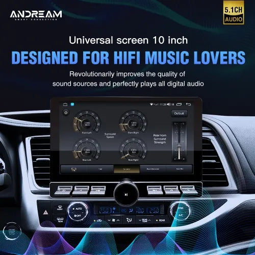 10 Pouces Android Universel Avec Son Coaxial Ultra-Clair