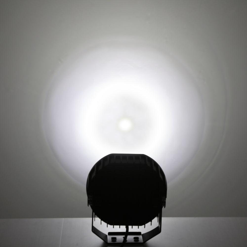 360-Ultra Series 8.5 Inch 220W LED Spot Driving Light Off Road Lights with White DRL&Amber Turn Signal Light - Auxbeam  – éclairage LED auto