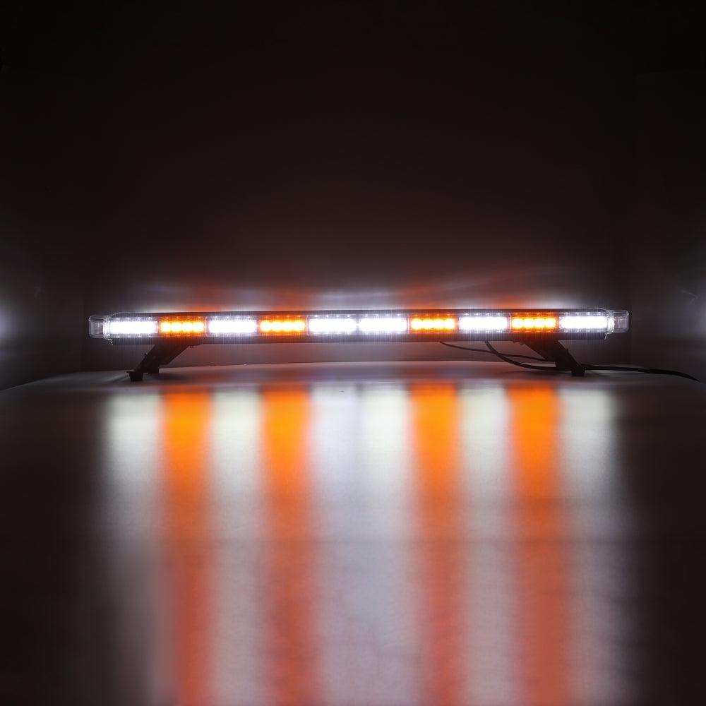 47 Inch Rooftop Strobe Flashing Light Bar with Mounting Brackets 20 Flashing Modes Emergency Safety Warning Caution Beacon Lights