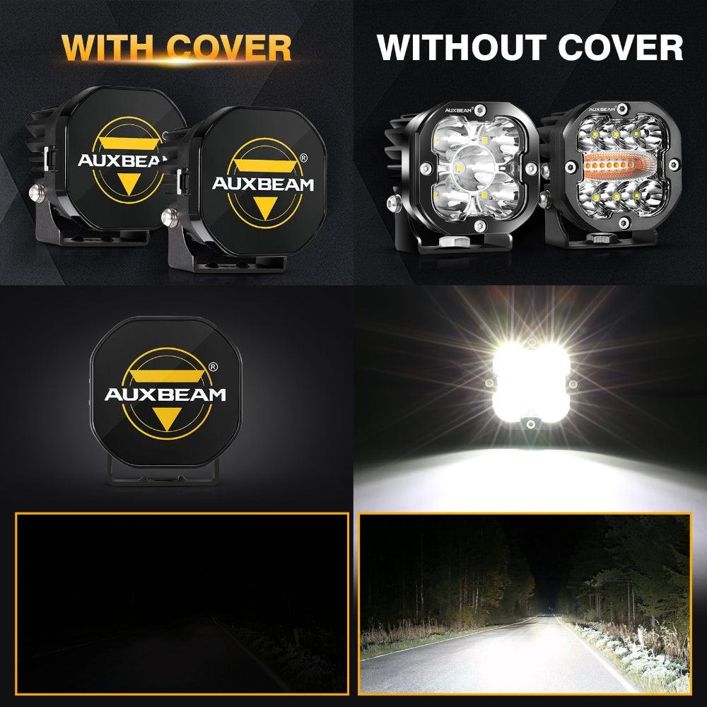 3 Inch LED Driving Light Black Cover Light Shield Cover - Auxbeam  – éclairage LED auto