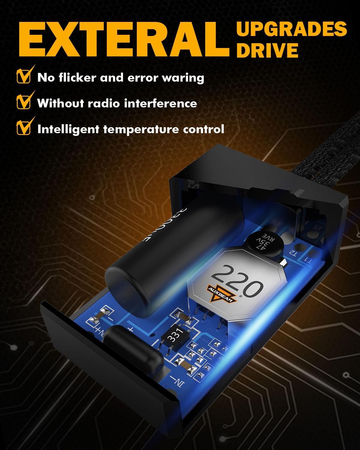 مصابيح أمامية LED H13، 70 واط، 18000 لومن، سلسلة F-16 Plus، الأكثر سطوعًا، 6000 كلفن، لون أبيض بارد | 2 لمبة