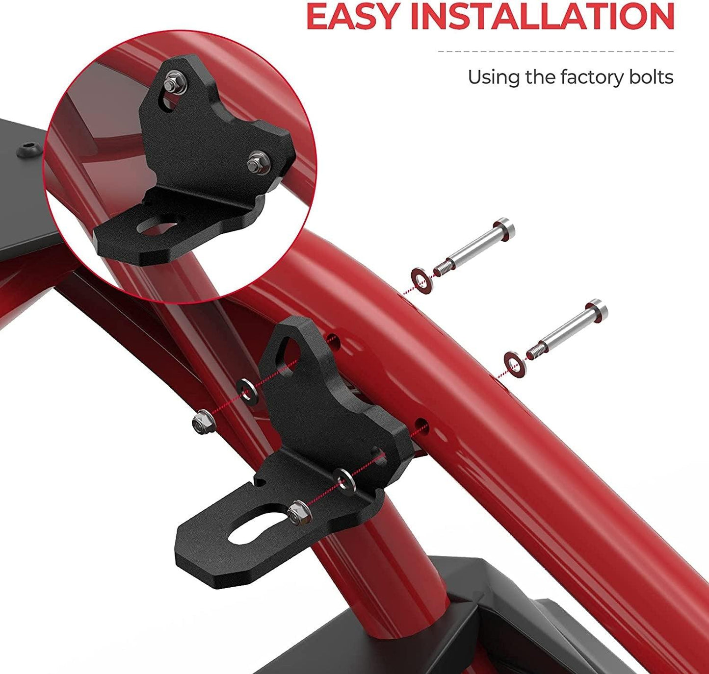 3FT/4FT LED RGB Whip Lights & Rear Pillar Flagpole Light Brackets Combo for Can-Am Maverick X3