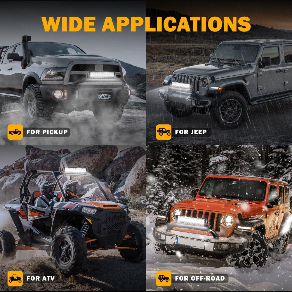 SP-basic Series 12 Inch 96W 10560LM Dual Row Off Road LED Light Bar