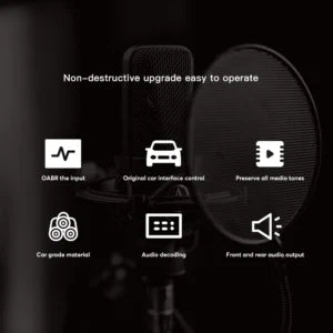 Coaxial amplifier adaptor Audio upgrade interface for BENZ car stereo sound tuninger Most25 Most150 Bus System Radio