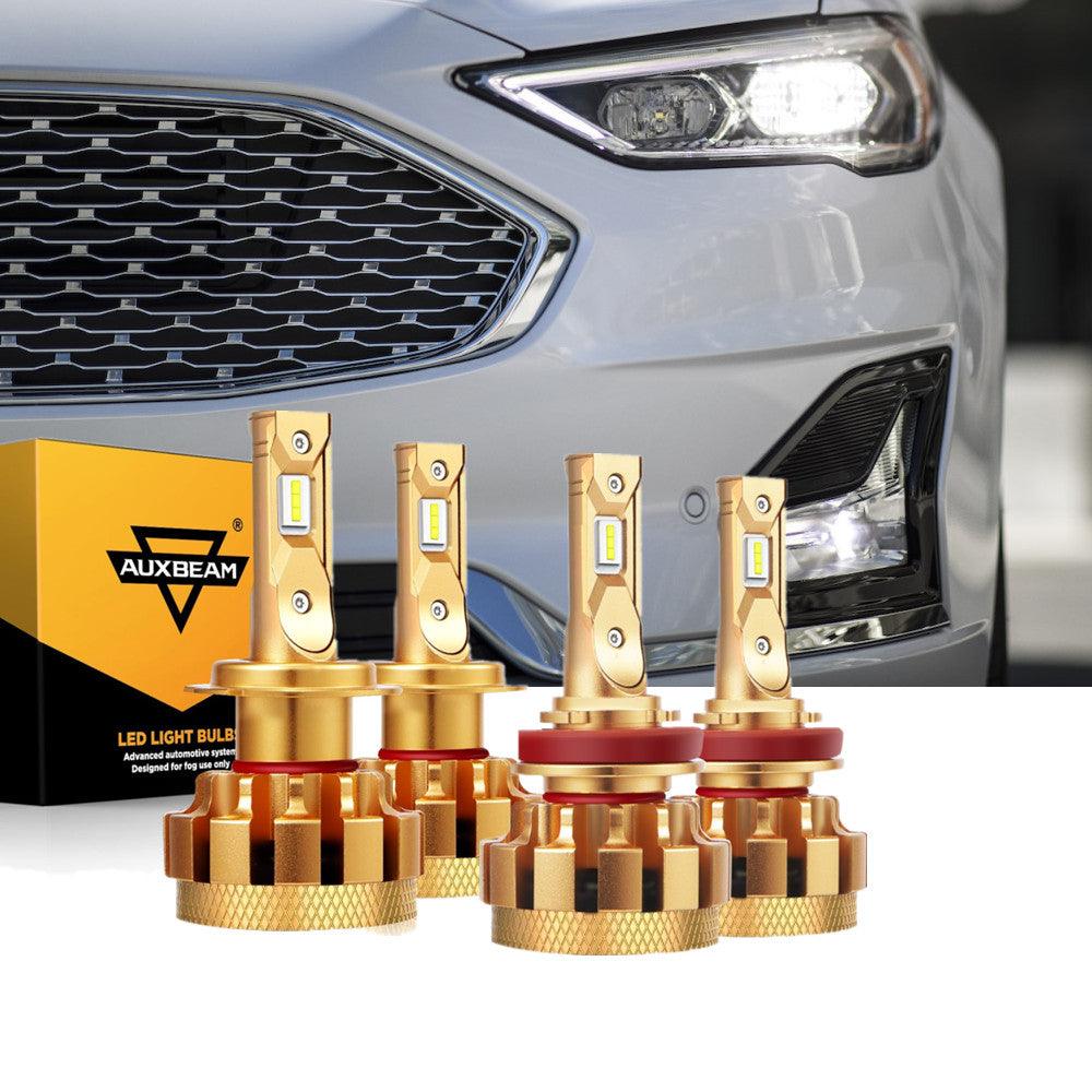 For 2006-2017 Ford Fusion F-16 Plus Series Built-in Canbus Automotive Grade 14000LM LED Light Bulbs High Low Beam Bundle - Auxbeam  – éclairage LED auto