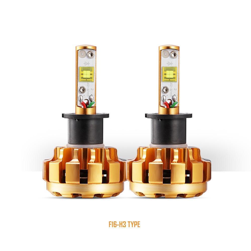 F-16 Series LED light Bulbs 12000LM 60W 6000K White Light