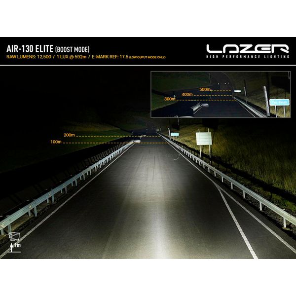 Led bar Lazer AIR-130 Elite - Straight / 41 cm / 130W / Ref. 17.5