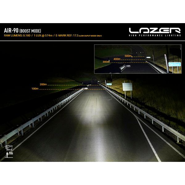 Led bar Lazer AIR-90 - Straight / 41 cm / 90W / Ref. 12.5