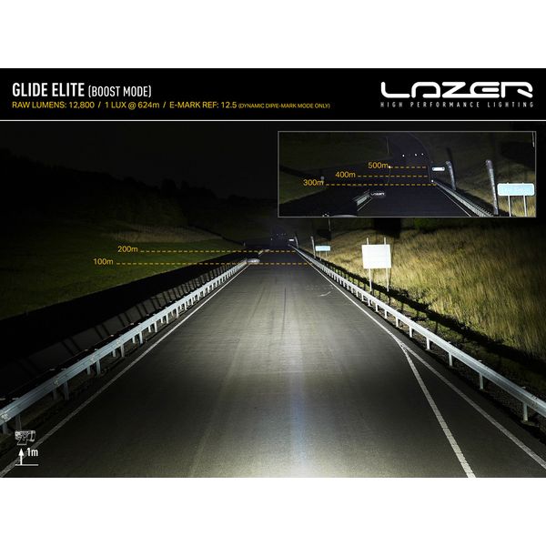 Led bar Lazer Glide Elite - Curved / 52 cm / 130W / Ref. 12.5