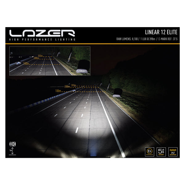 Led bar Lazer Linear 12 Elite - Straight / 38 cm / 84W