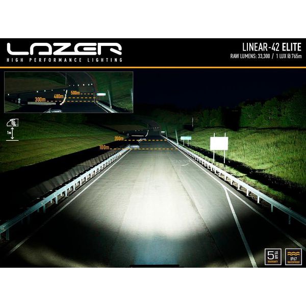 Led bar Lazer Linear 42 Elite - Straight / 113 cm / 355W