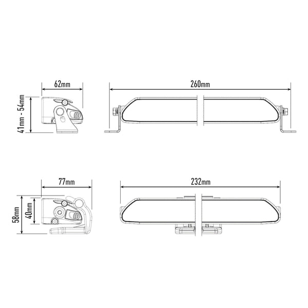 Led bar Lazer Linear 6 Elite - Straight / 22 cm / 36W