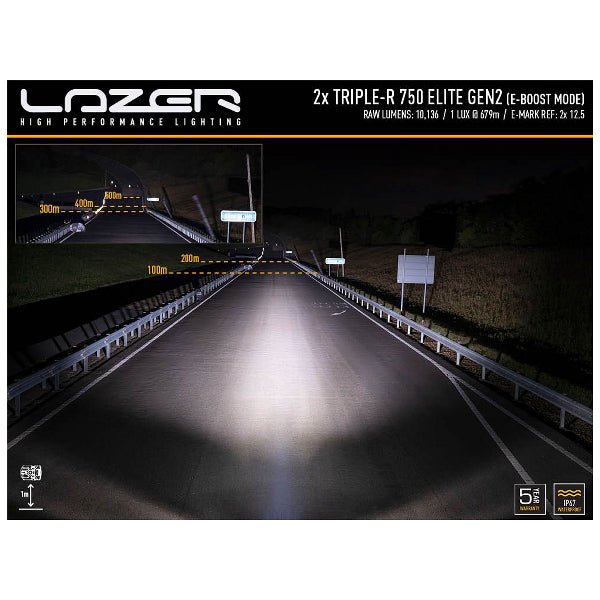 Led bar kit Renault Trafic (2019+), 2 x Lazer Triple - R 750 Elite - FORZA - PARIS