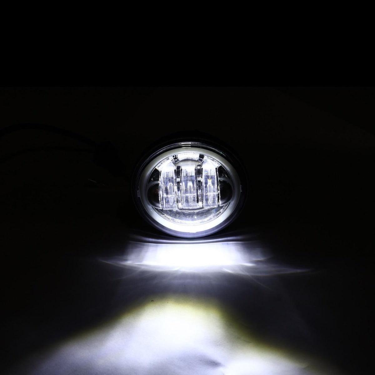 (قطعتان/مجموعة) مصابيح LED مساعدة للتجاوز مقاس 4.5 بوصة لدراجات هارلي