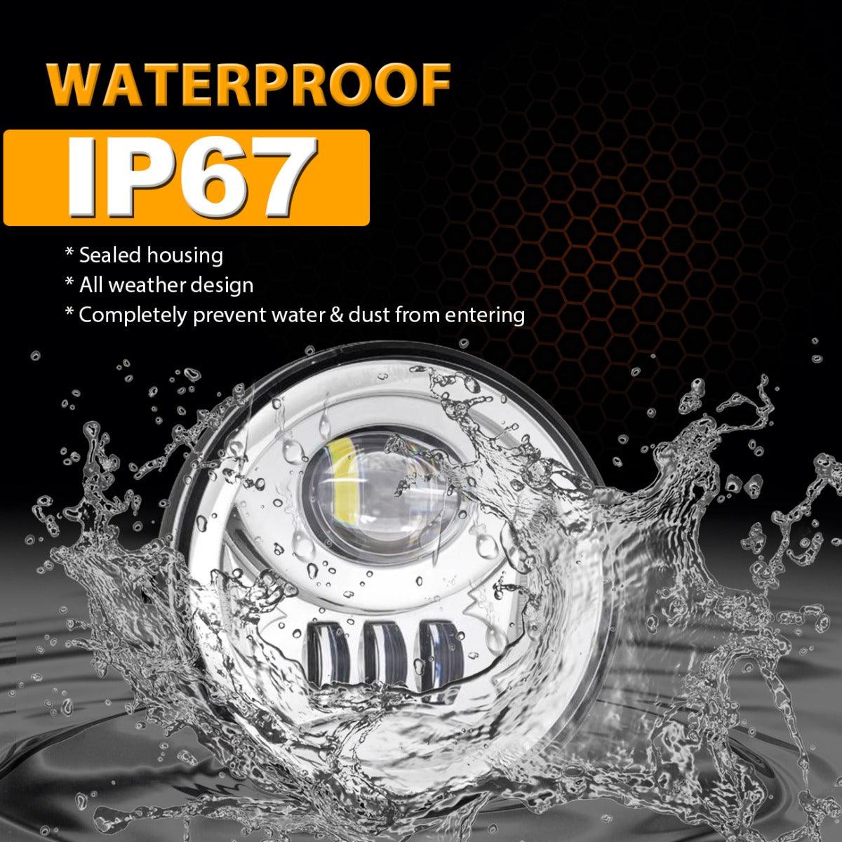 (2pcs/set) 27W Chrome LED Fog Light Assembly for Toyota Tacoma 2005-2011/ Toyota Solara 2004-2006/ Toyota Sequoia 2008-2015/ Toyota Tundra 2007-2013