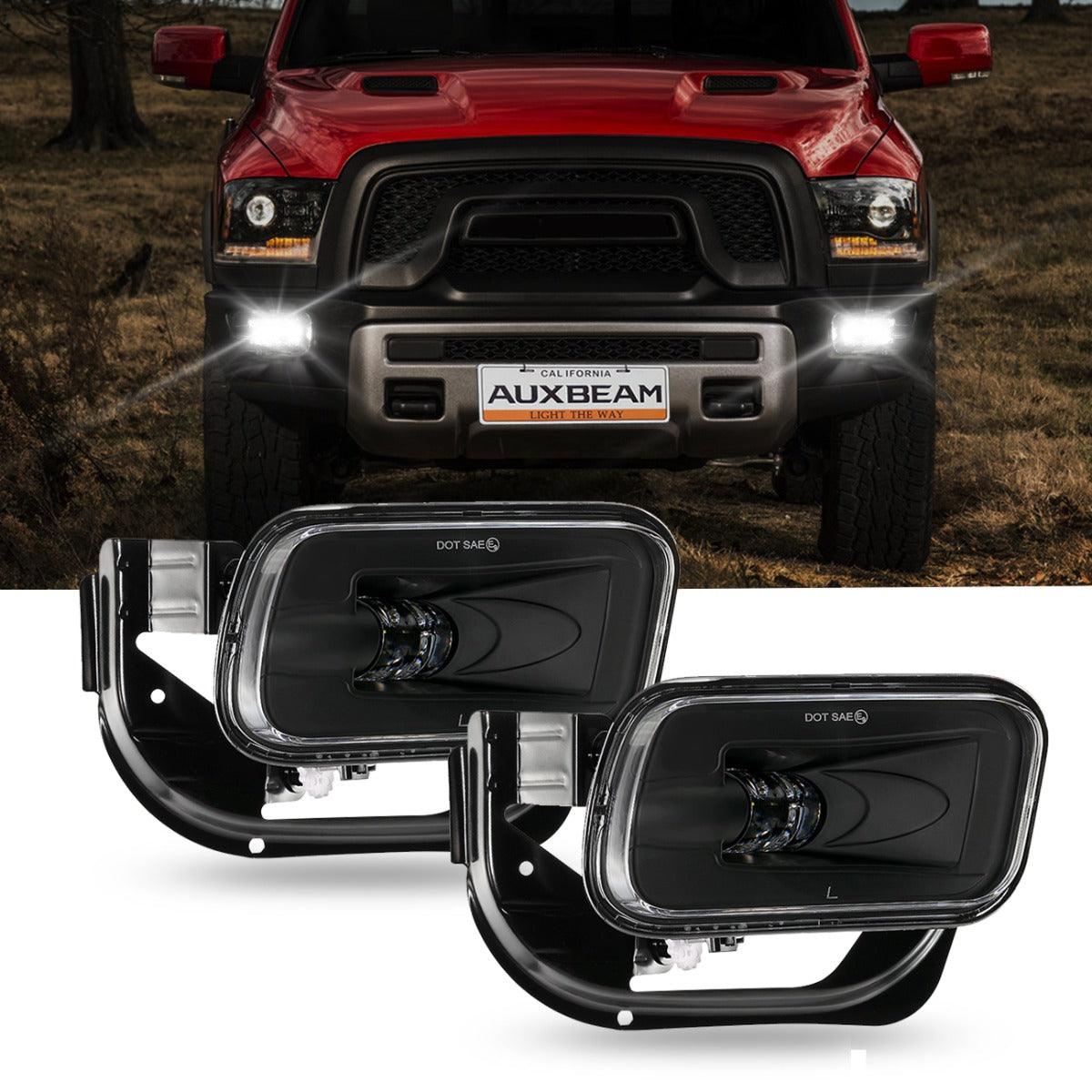 (2pcs/set) 36W LED Fog Light for Dodge Ram 1500 2009-2012 Dodge Ram 2500/3500 2010-2018 (Black)