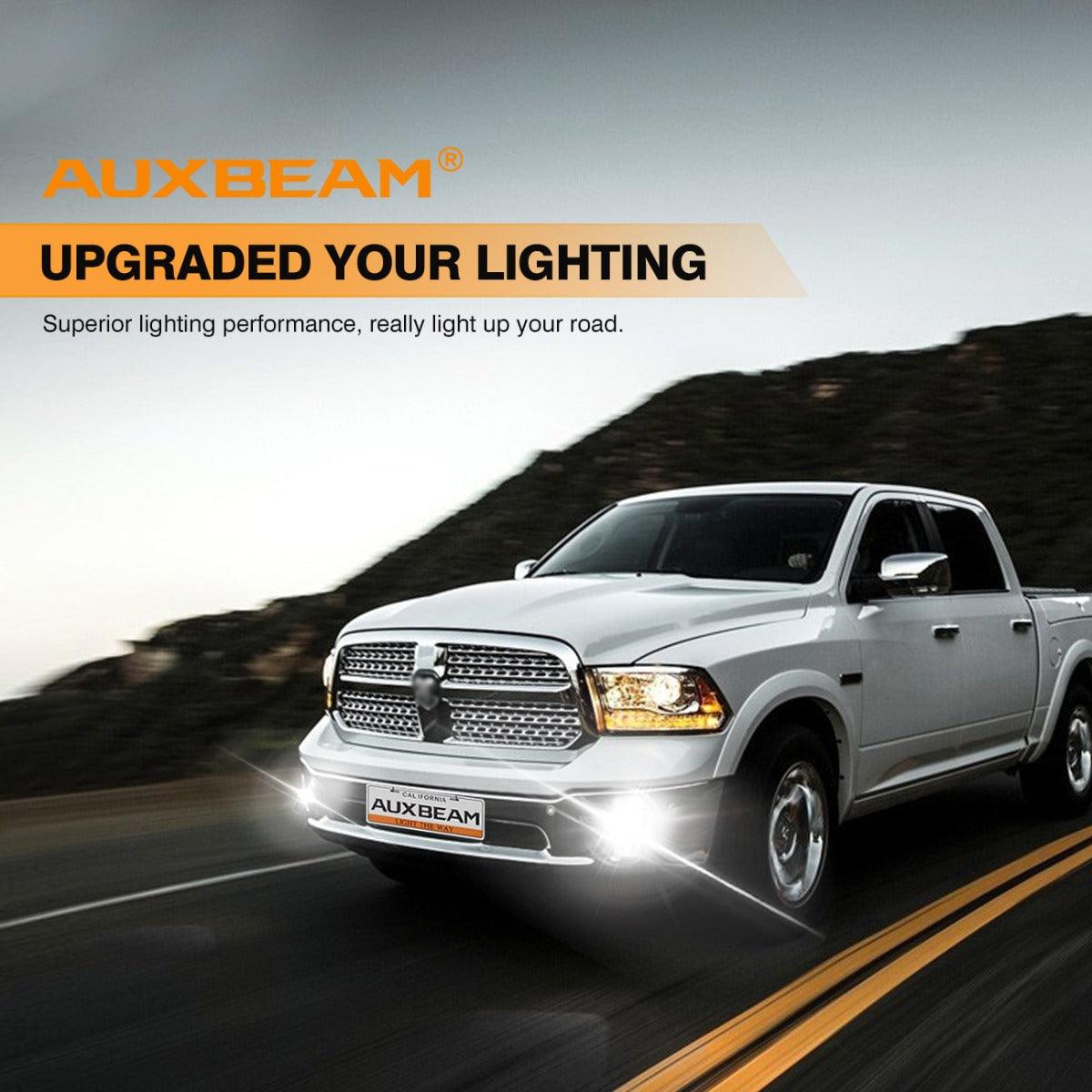 (2pcs/set) 36W LED Fog Lights for Dodge Ram 1500 2013 2014 2015 2016 2017 2018 (Chrome)