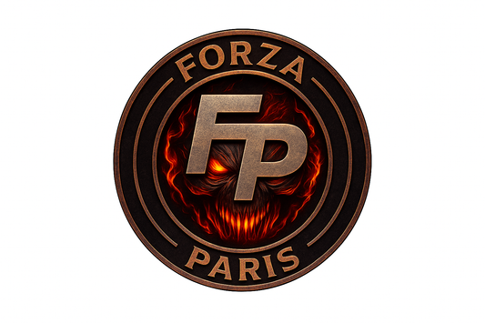 شعار فريق Forza Protect – إصدار الذئب – ملصق مميز (8×8، 20×20، 30×30 سم)