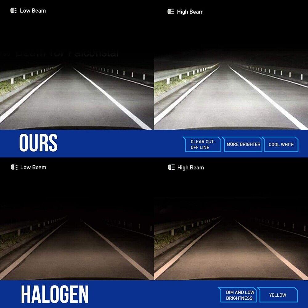 (2pcs/set) 4x6 Inch Sealed Beam LED Headlights with Hi-Lo Beam DRL Turn Signal Light