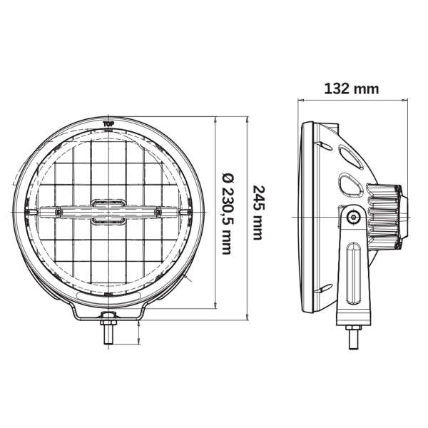 Auxiliary light Strands Ambassador Dark Edition - Round / 23 cm / 67W