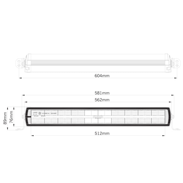 Led bar Strands Siberia DRH 22" - Straight / 56 cm / 200W