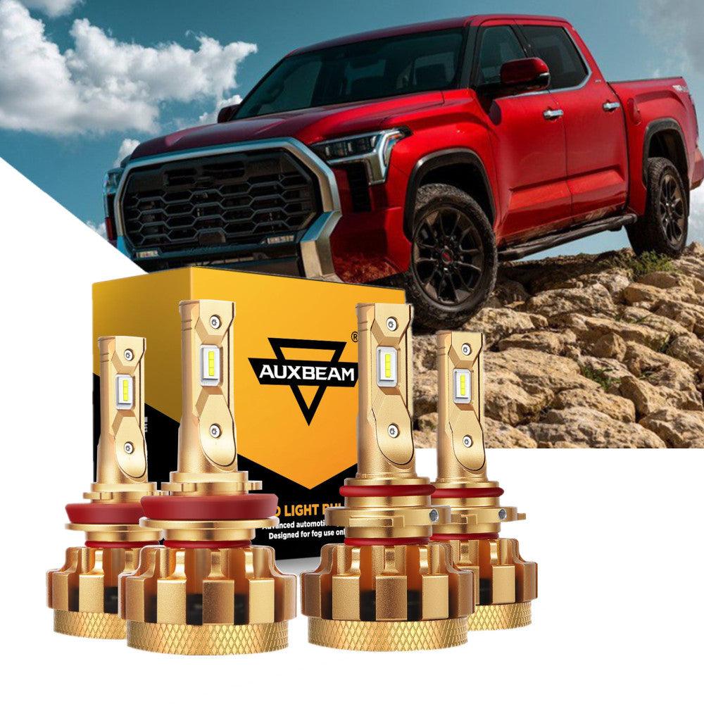 For 2007-2013 Toyota Tundra F-16 Plus Series Built-in Canbus Automotive Grade 14000LM LED Light Bulbs High Low Beam Bundle - Auxbeam  – éclairage LED auto